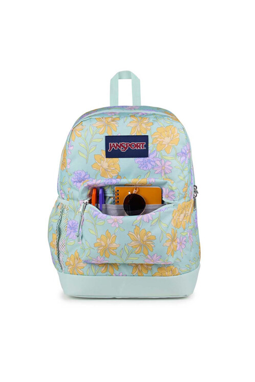 Mochila Portalaptop Cross Town Plus Faded Floral Fresh Mint