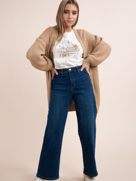 Pantalón ancho Azul