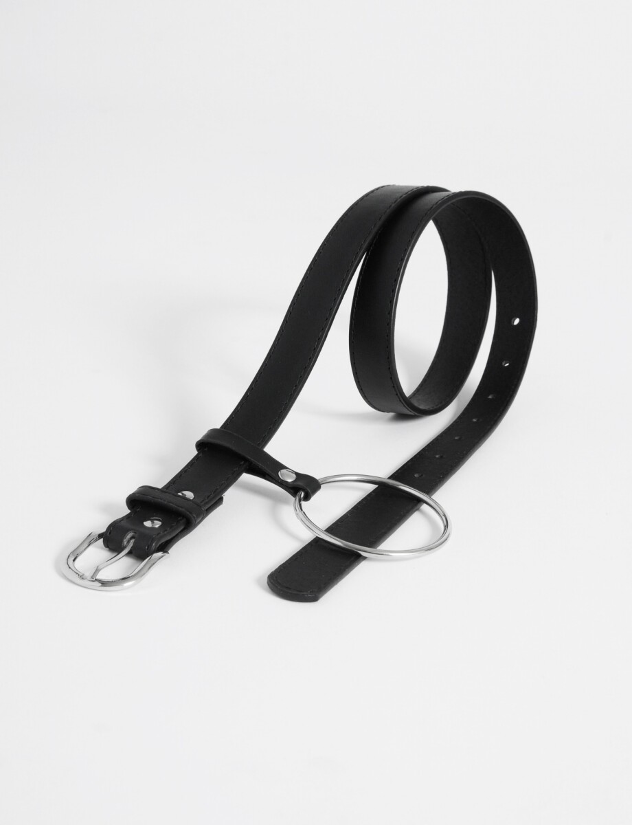 Cinturon basico cadena - negro 