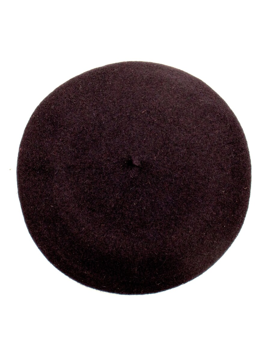 Boina Castor paño de niño - Negra 