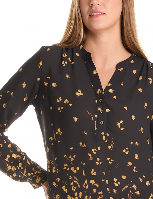 Blusa Gasa Print NEGRO/MULTI