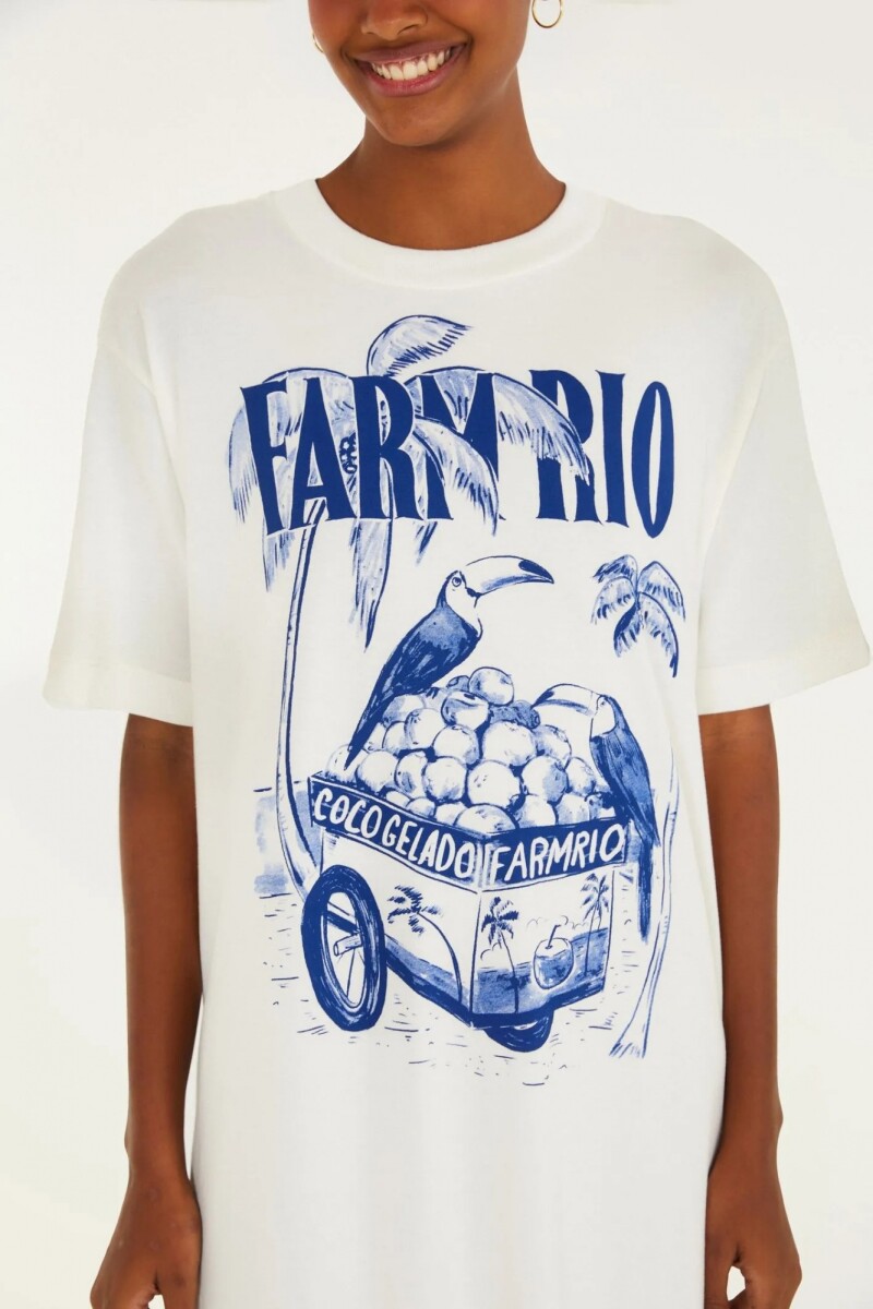 VESTIDO LARGO COCO Blanco