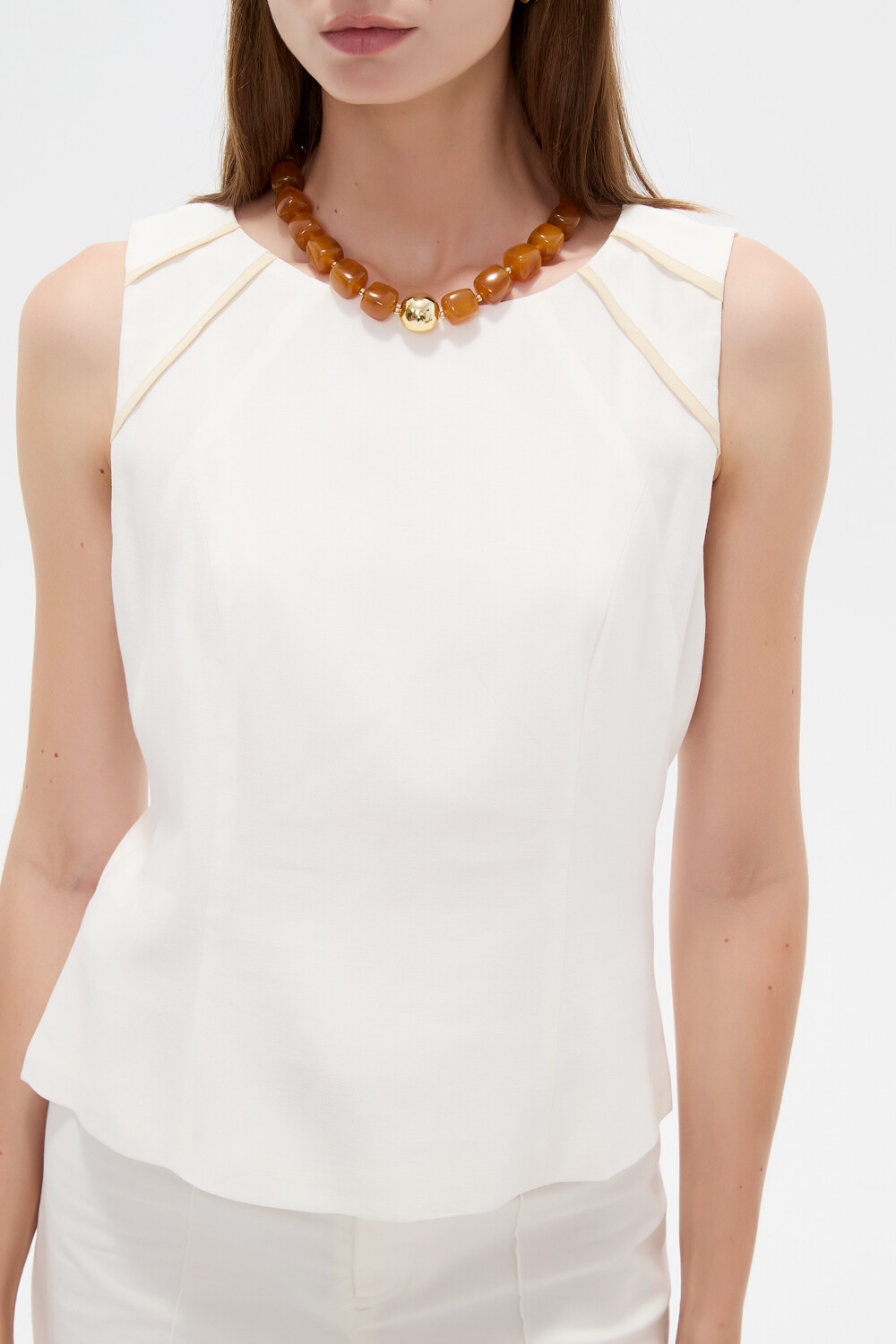 Musculosa Yelran Marfil / Off White