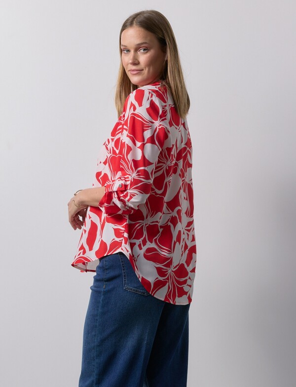 Blusa Printed ROJO/MULTI