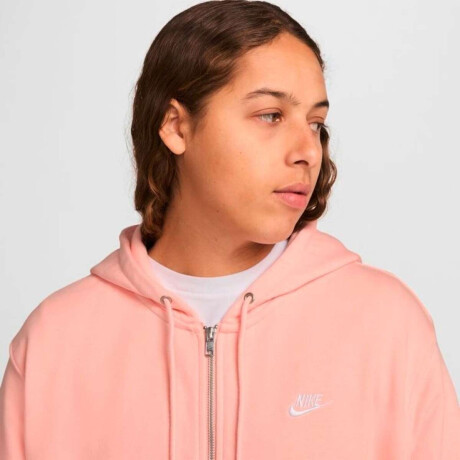 Abrigo Nike Club Hoodie de Hombre Rosado