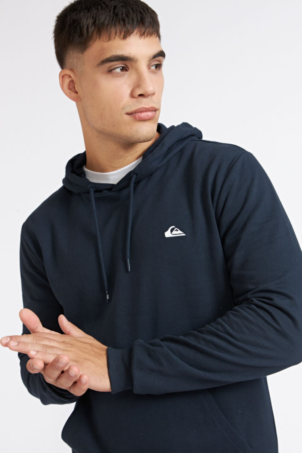 Quiksilver Buzo Polar con Capucha BASIC HOODIE Hombre - Marino Marino