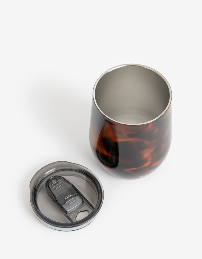 Artículos cocina Vasos Vaso Metálico Estampa Carey - Combinacion Marmol