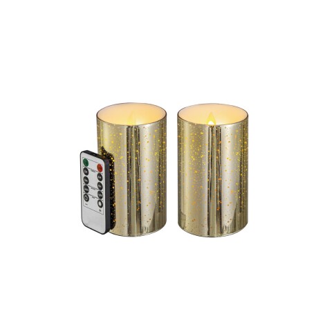 VELAS LED BAJAS 2PCS C/TIMER 7.5x7.5x13CM VELAS LED BAJAS 2PCS C/TIMER 7.5x7.5x13CM