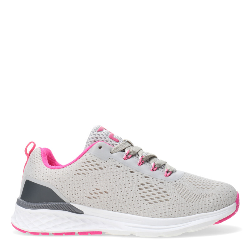 Championes de Mujer Push Gris - Rosado