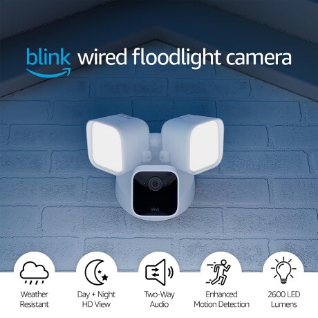 Cámara Ext Con Iluminación Intermitente Blink Wired Floodlight Camera Cámara Ext Con Iluminación Intermitente Blink Wired Floodlight Camera