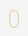 Collares Cortos Metal Collar Corto Eslabones De Acero - Dorado