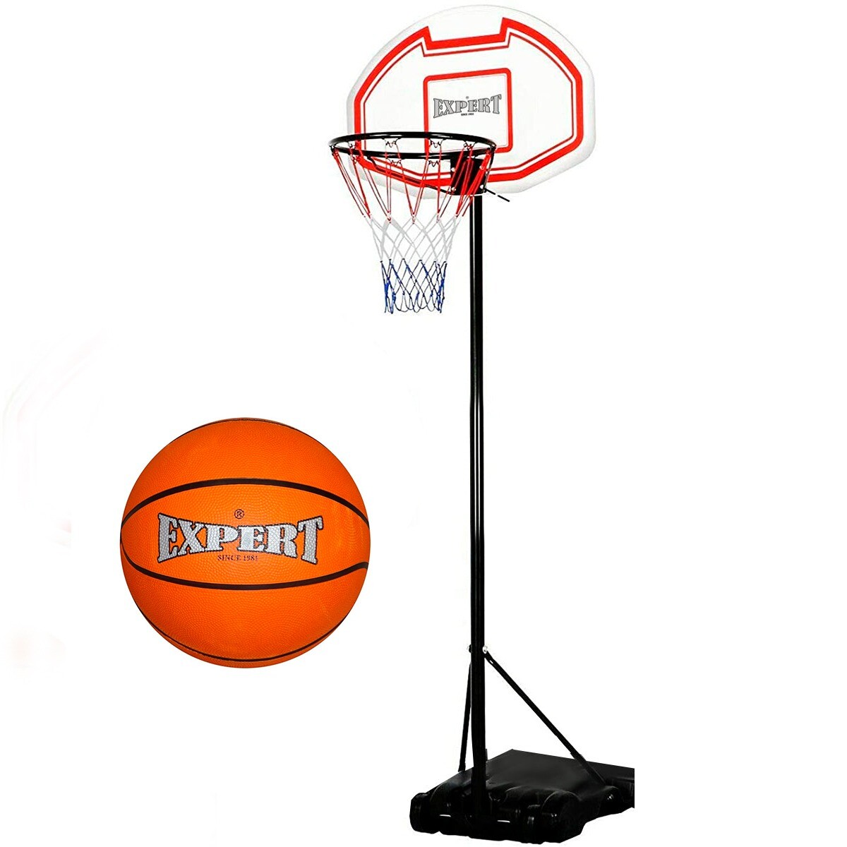 Tablero Basket C/ Base + Aro Metal + Pelota + Red 