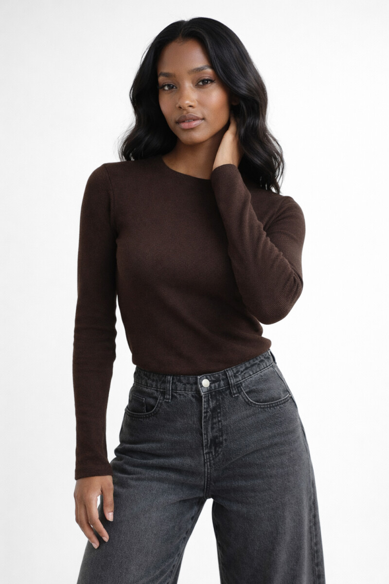 Remera Jorval - Chocolate 