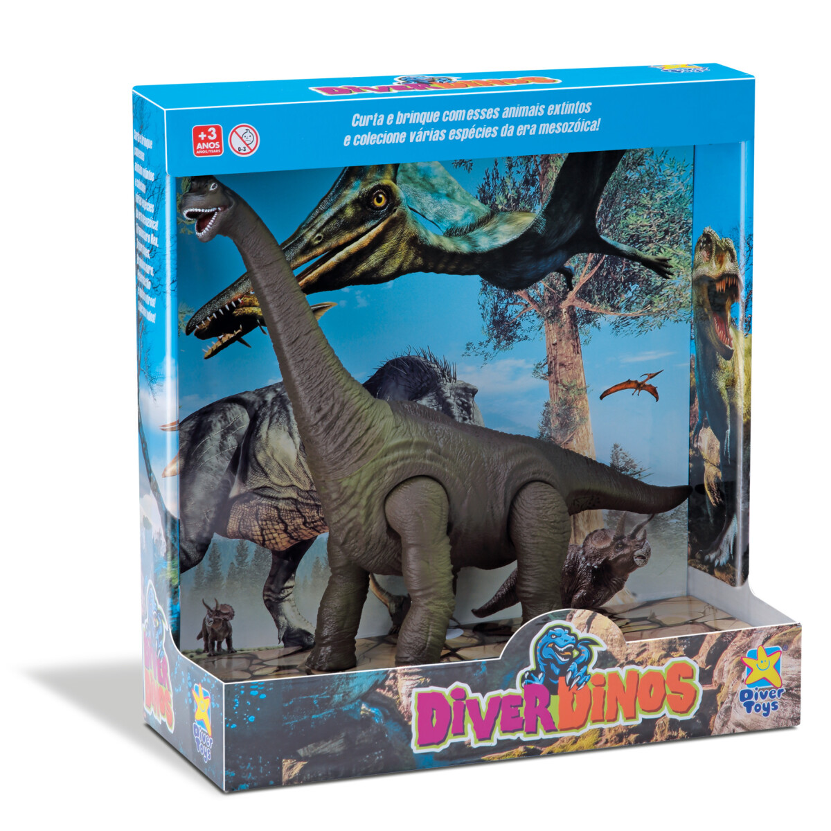 Figura Velociraptor Diver Dino Gigante - 001 