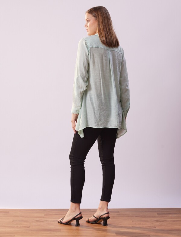 Camisa Larga VERDE CLARO