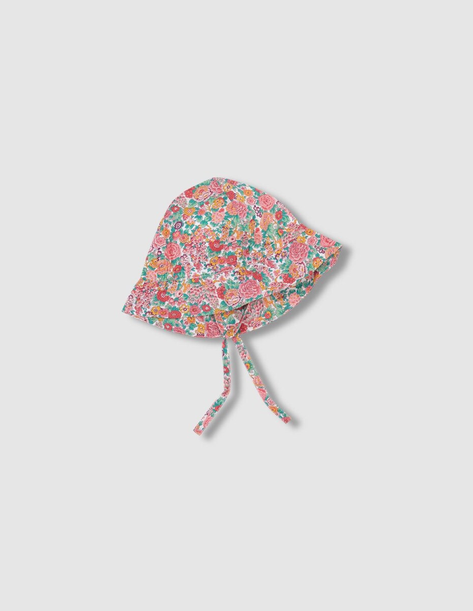 Gorro Flor Liberty - Rosa 