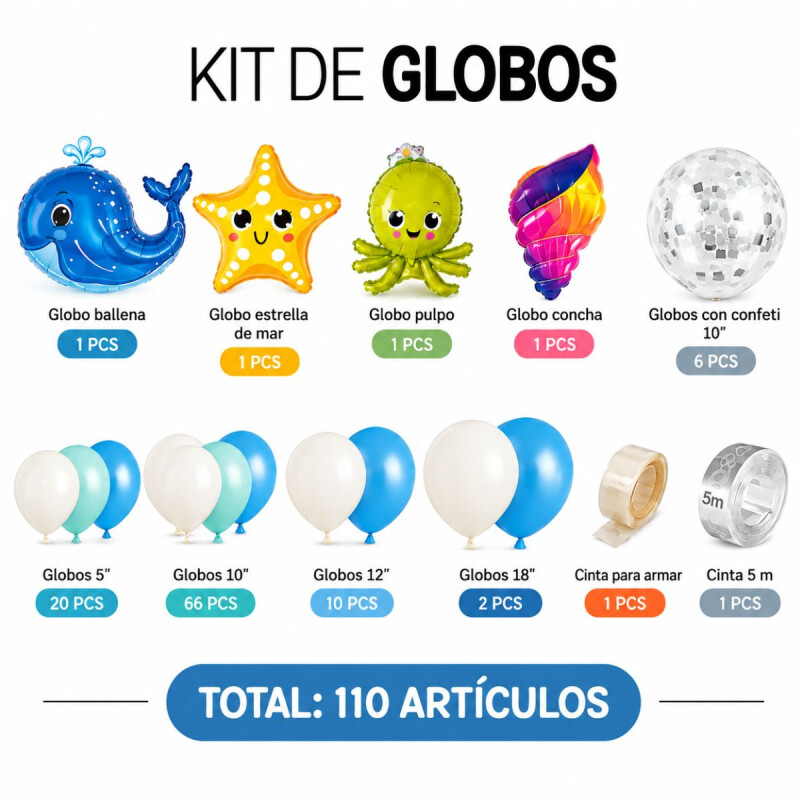 Set de Globo Marino Set de Globo Marino