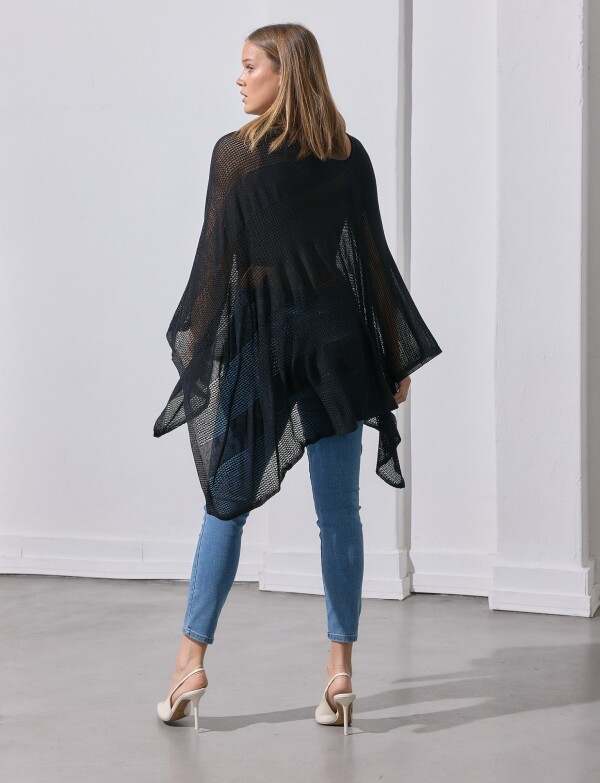 Poncho Lurex NEGRO
