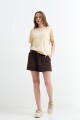 Remera m/c estampada Always Summer BEIGE