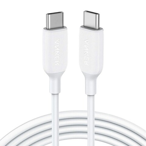 Cable ANKER PowerLine III USB-C to USB-C 2.0 6ft B2B White Cable Anker Powerline Iii Usb-c To Usb-c 2.0 6ft B2b White