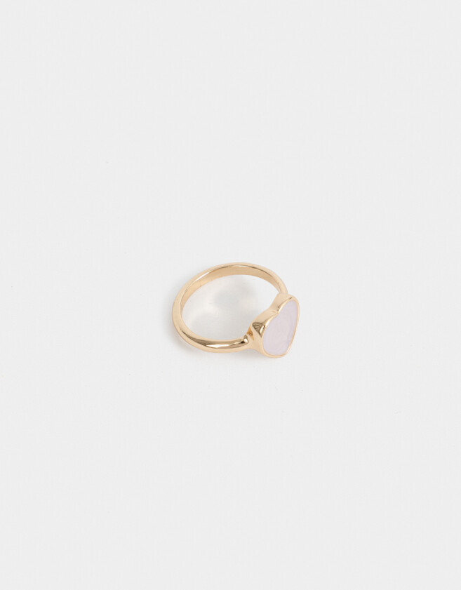 Anillos Medianos y Grandes Con corazón Anillo Con Corazón - Dorado