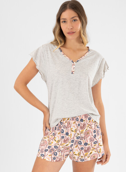 Pijama faustina duo Gris