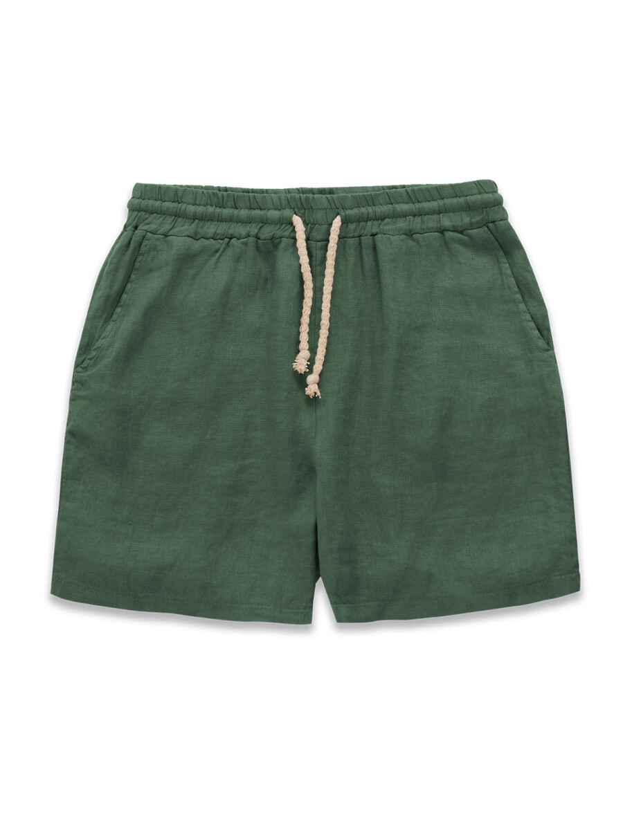 HEAVY LINEN SHORTS 