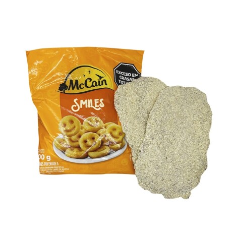 Milanesa De Carne 2 Unid. 600 Grs + 1 Smiles De 700 Grs Milanesa De Carne 2 Unid. 600 Grs + 1 Smiles De 700 Grs