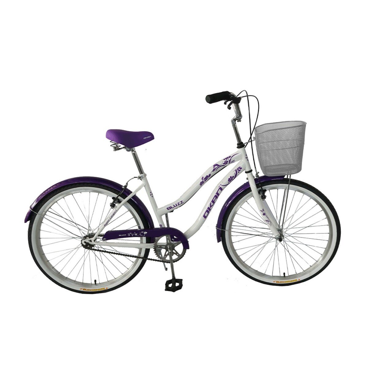 Bicicleta Okan Bluzz Rodado 26 Dama - BLANCO 