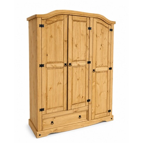 Ropero Línea Mexicana 3 Puertas 1 Cajón Natural Ropero Línea Mexicana 3 Puertas 1 Cajón Natural