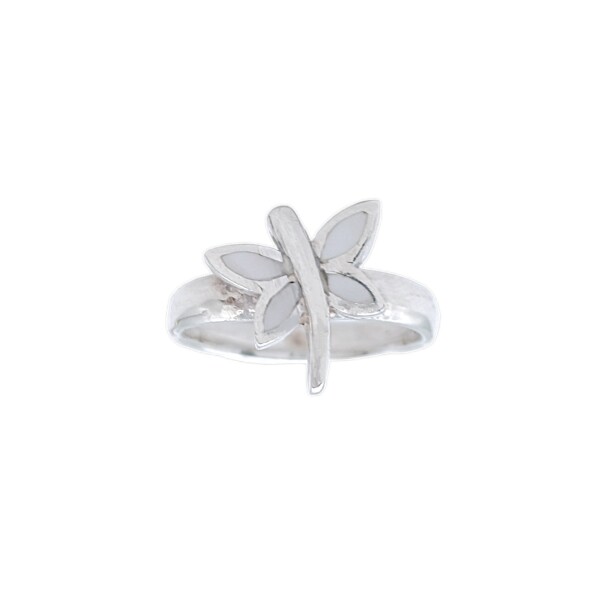 Anillo Mariposa-Plata 925-Piedra Nacar-AN3431 conpiedra