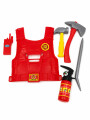 BOMBEROS SET CON HERRAMIENTAS ROJO