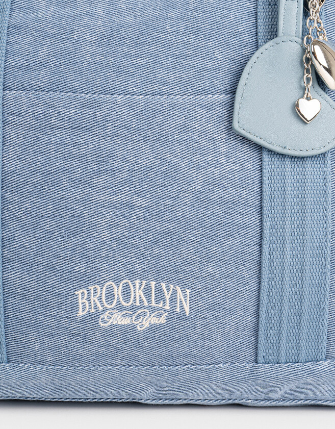 Shopper Denim Cartera Shopper Denim - Azul Gastado