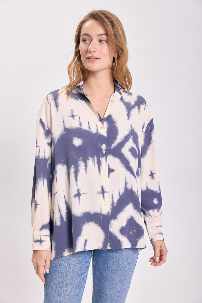 Camisa estampa Blanco