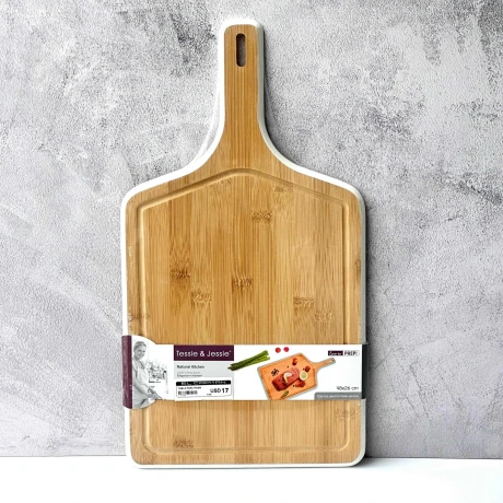 Tabla Bambú Rectangular c/Mango de Cocina 48cm x 26cm x 1.2cm Tabla Bambú Rectangular c/Mango de Cocina 48cm x 26cm x 1.2cm