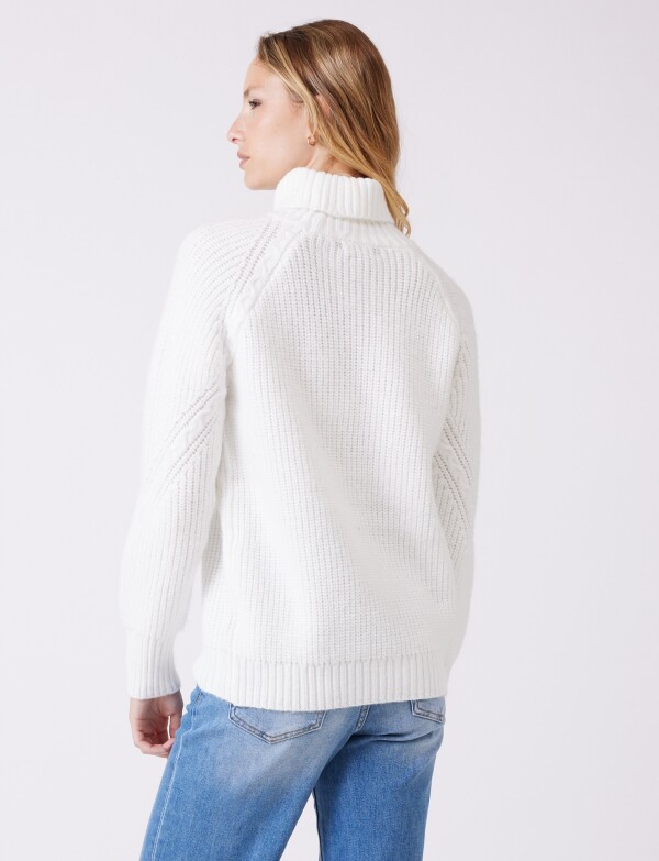 Polera Trenzada BLANCO