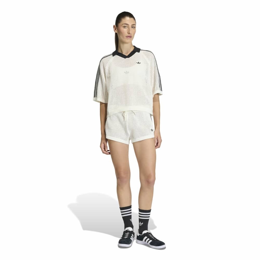 Polo Adidas Cuello Crochet Mujer White