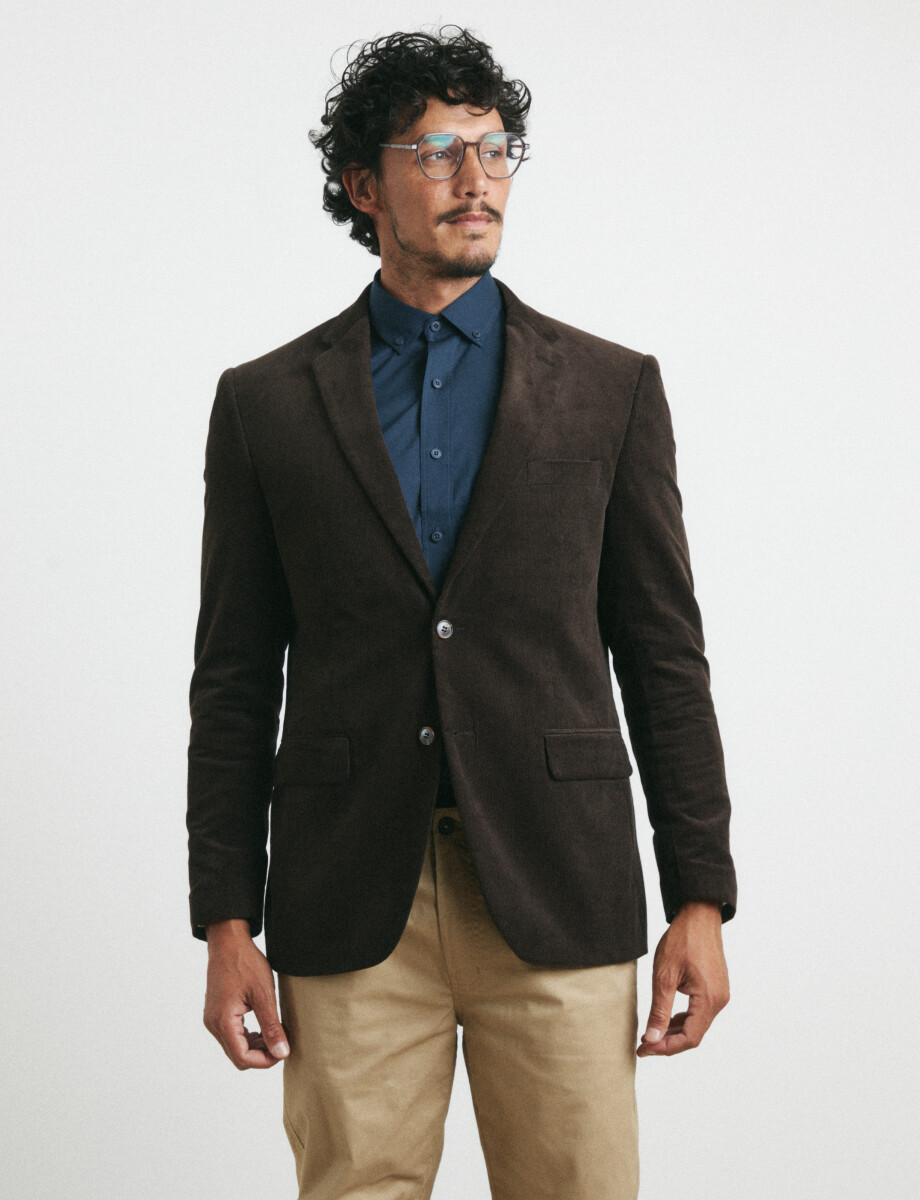 110470 SACO HARRINGTON LABEL Marron