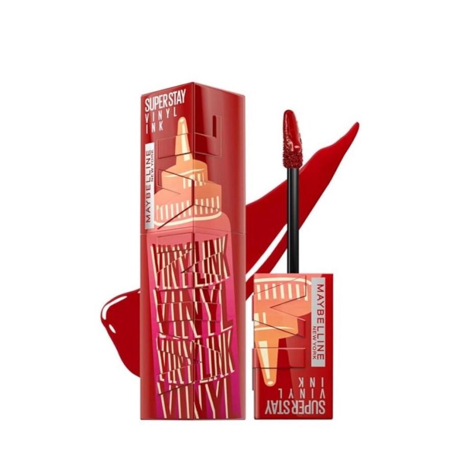 Labial Líquido Brillante Super Stay Vinyl Ink 200 Salsa - Maybelline Labial Líquido Brillante Super Stay Vinyl Ink 200 Salsa - Maybelline