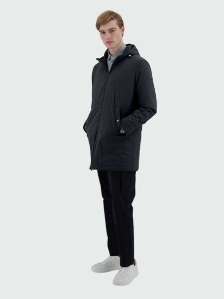 Herno - Campera Parka de nylon elástizado Azul