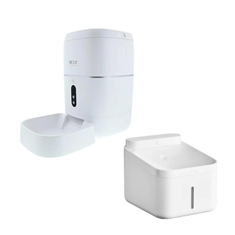 Combo Dispensador de Alimento Nexxt y Fuente de agua Xiaomi Combo Dispensador de Alimento Nexxt y Fuente de agua Xiaomi