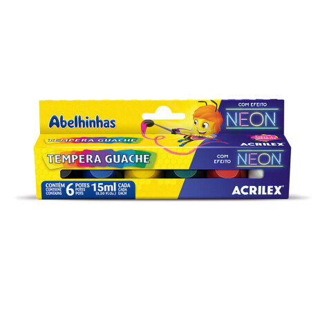 Témpera Acrilex Neón x6 Témpera Acrilex Neón x6