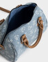 Bowling Cartera Bowling De Denim - Azul Gastado