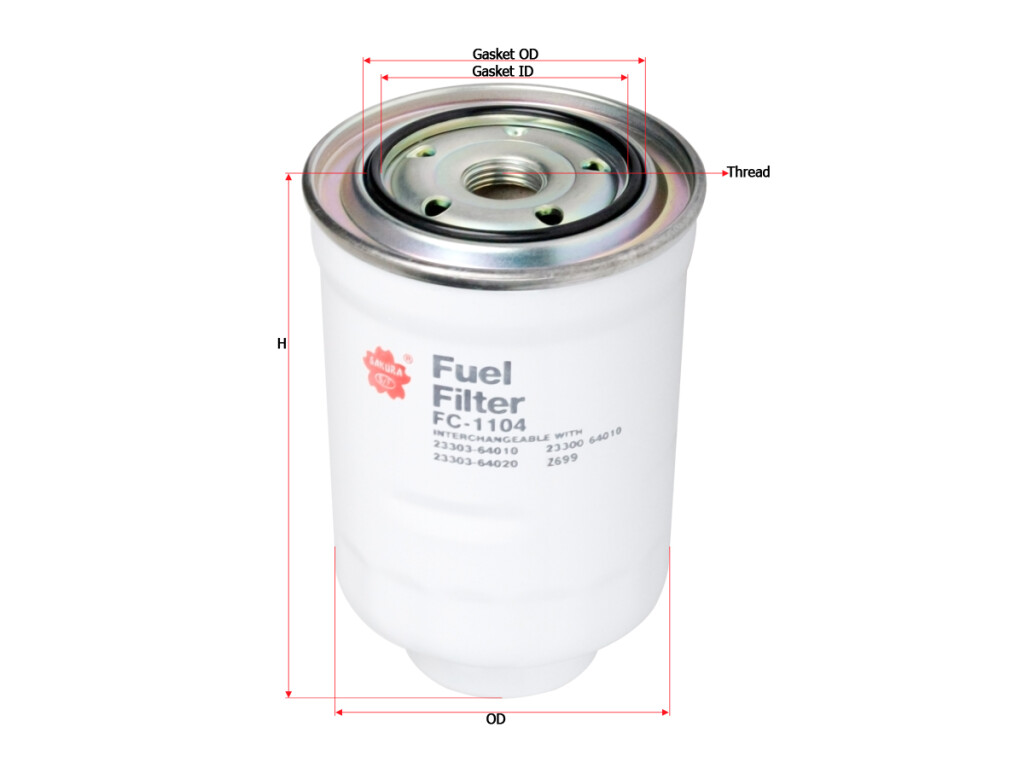 FILTRO COMBUSTIBLE TOYOTA GASOIL TOYOTA MITSUBISHI PS4922 WK828X NAKAMURA