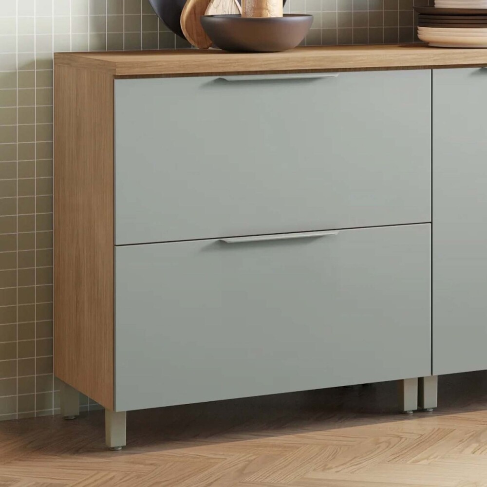 BAJO MESADA 80 CM MDF GRIS BERNA