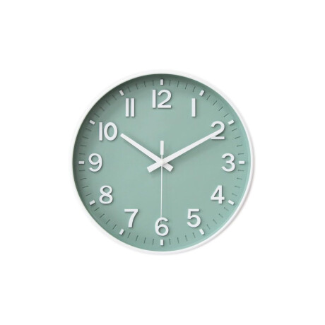 Reloj de pared 30 cm diámetro en colores Celeste