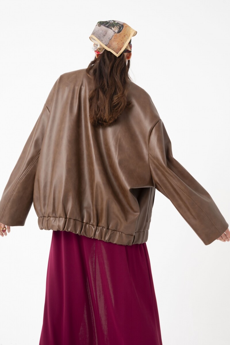 CHAQUETA BOMBER Chocolate