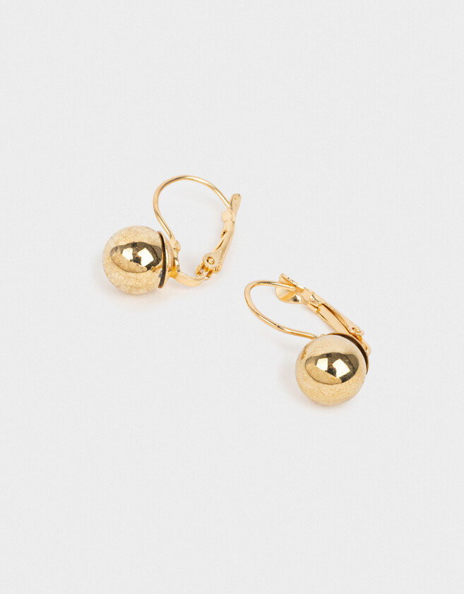 Aros Argollas De metal Aros Cortos De Metal - Dorado
