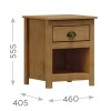 Mesa De Luz Topazio 1 Cajon Mesa De Luz Topazio 1 Cajon