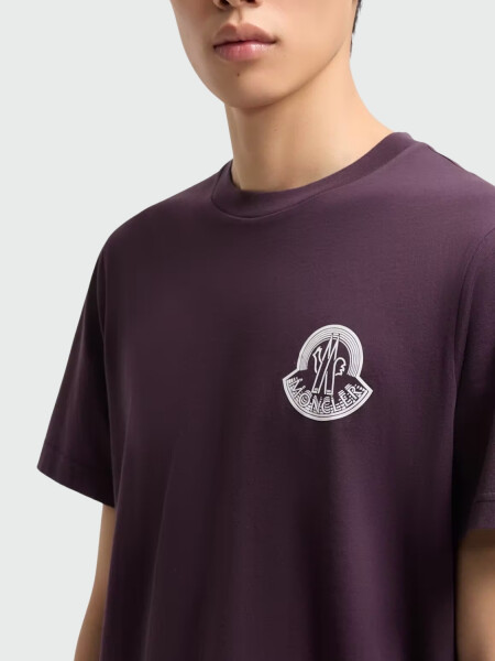 MONCLER - Remera de Jersey con logo Alta Automática